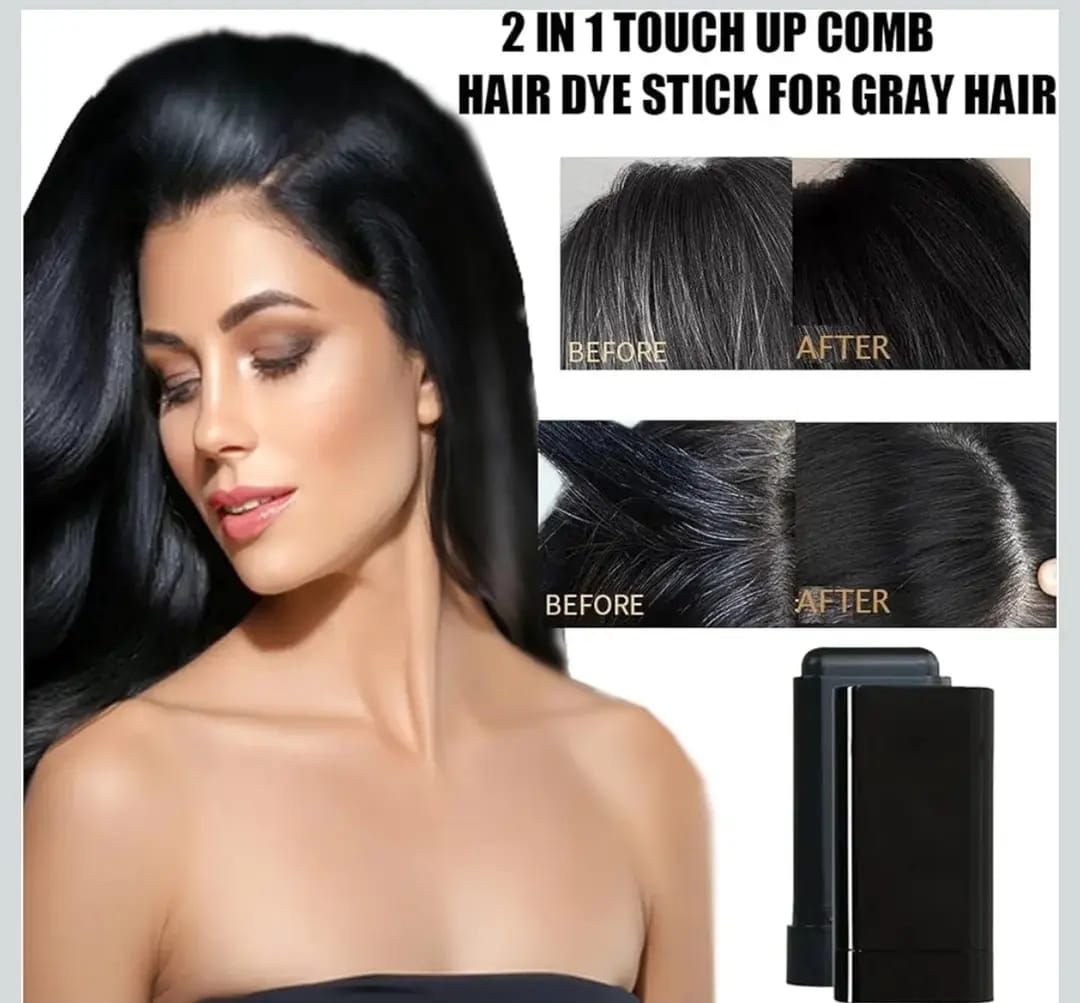 Dye Hair Color Stick – Instant White Hairs Coverage in Seconds