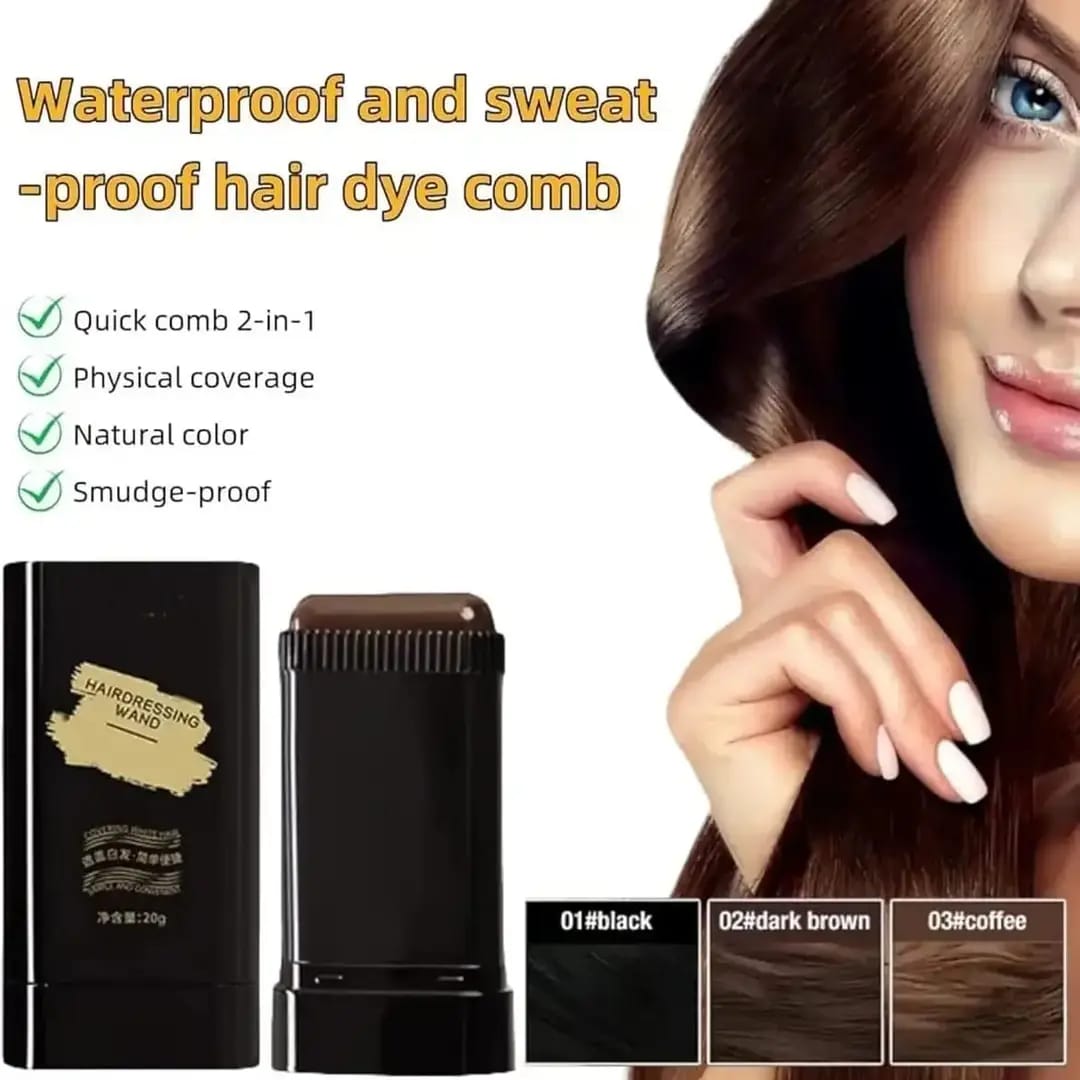 Dye Hair Color Stick – Instant White Hairs Coverage in Seconds