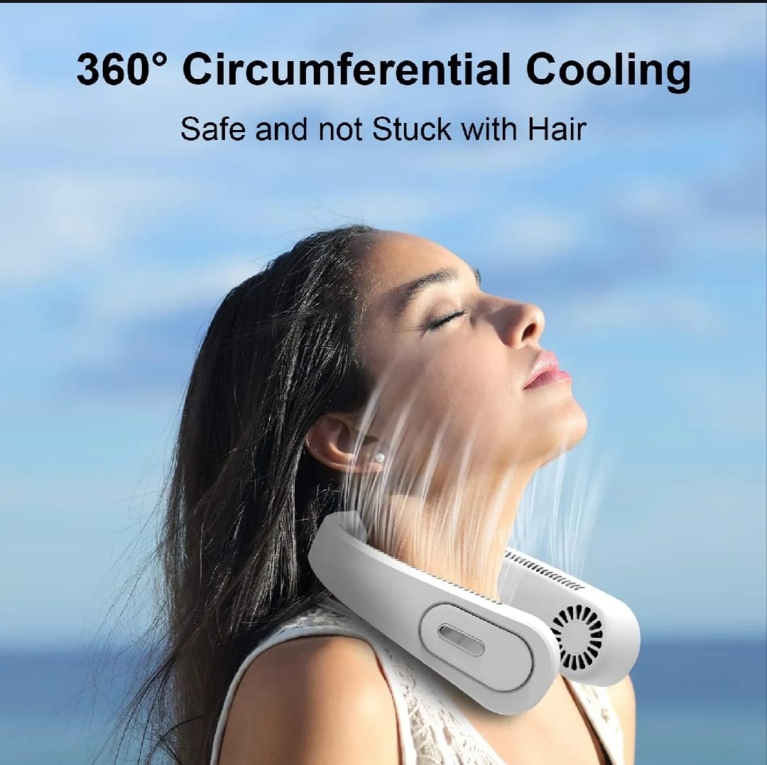 Portable Neck Fan 3 Speed Rechargeable